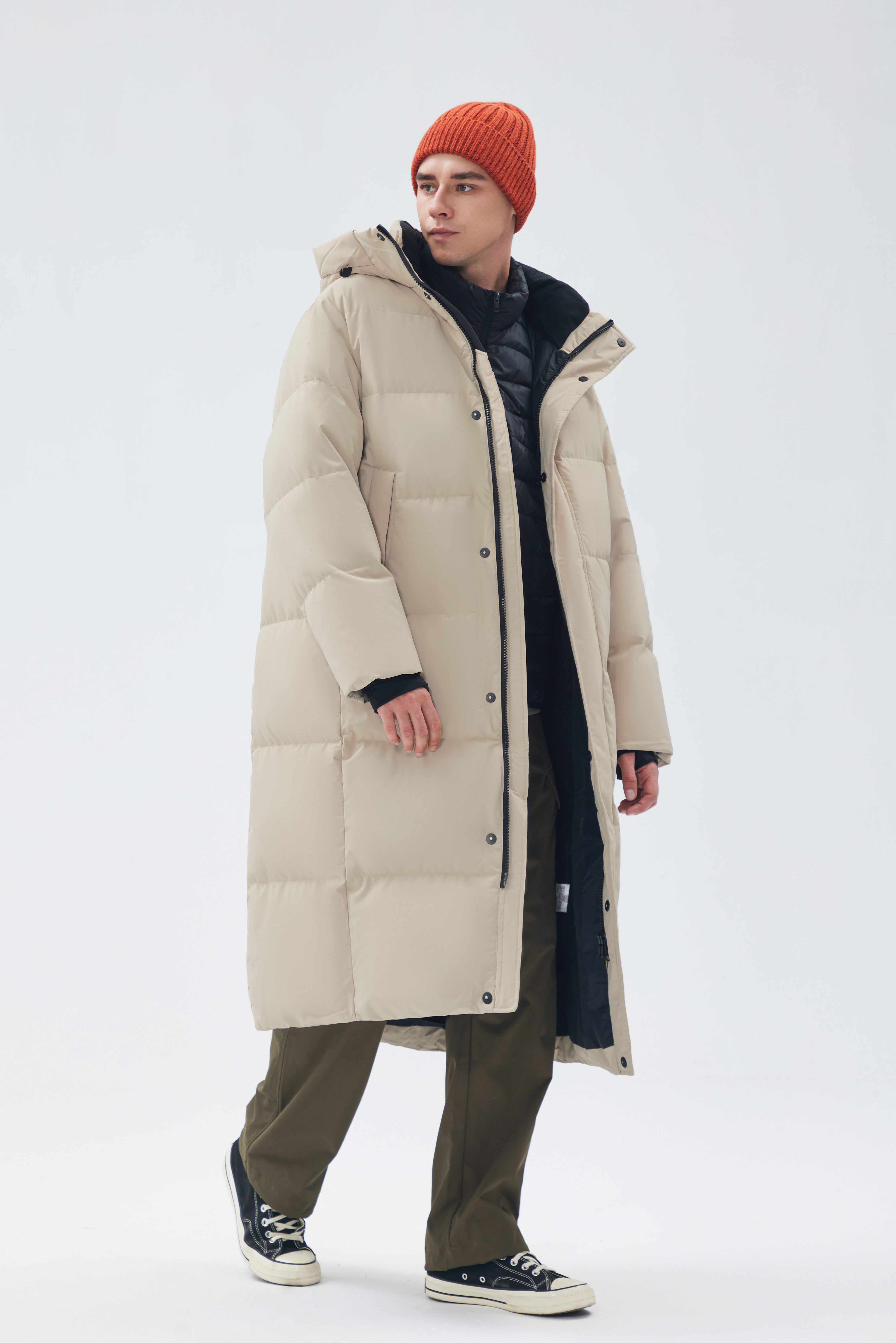 Long-Length Man Down Jacket