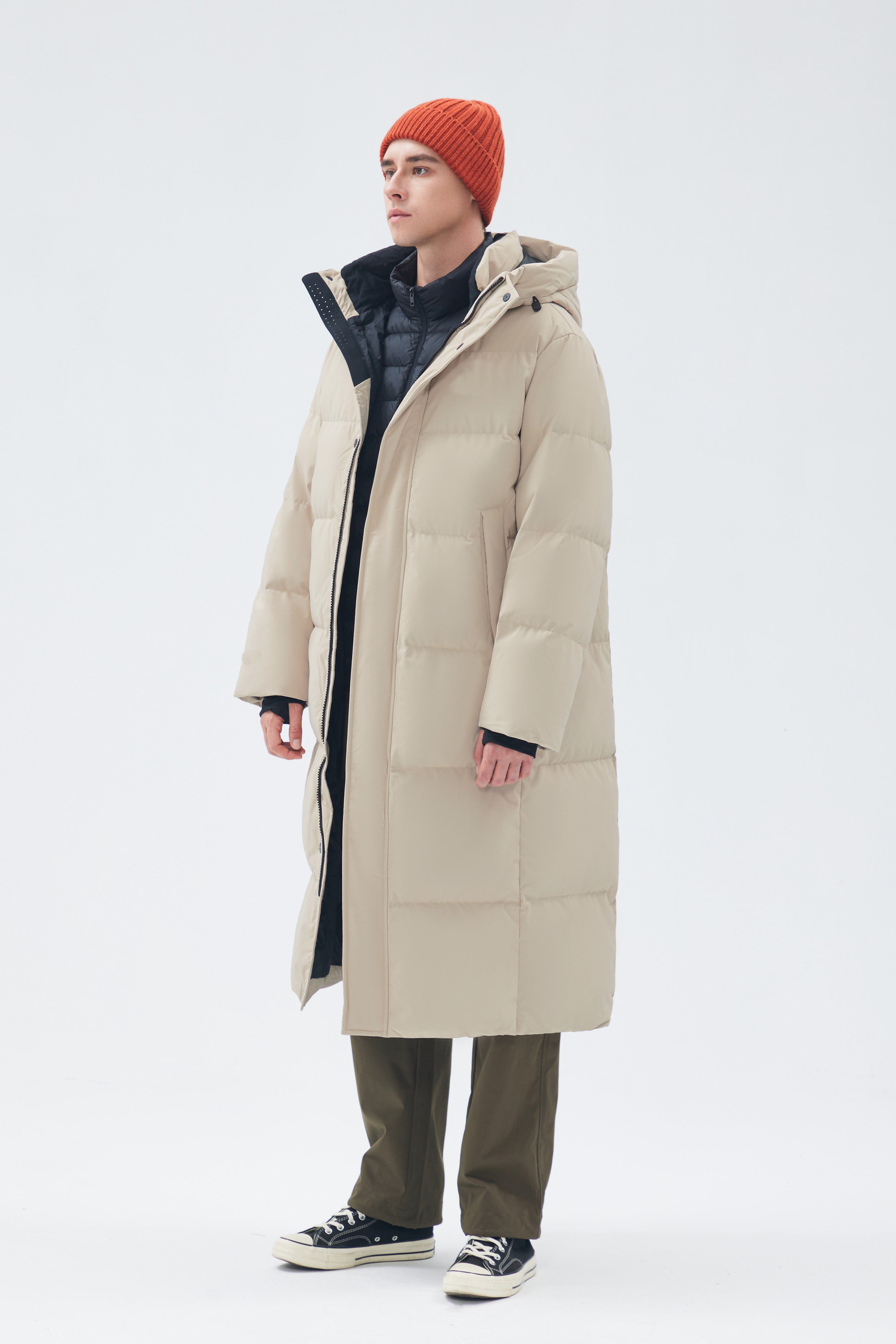 Long-Length Man Down Jacket