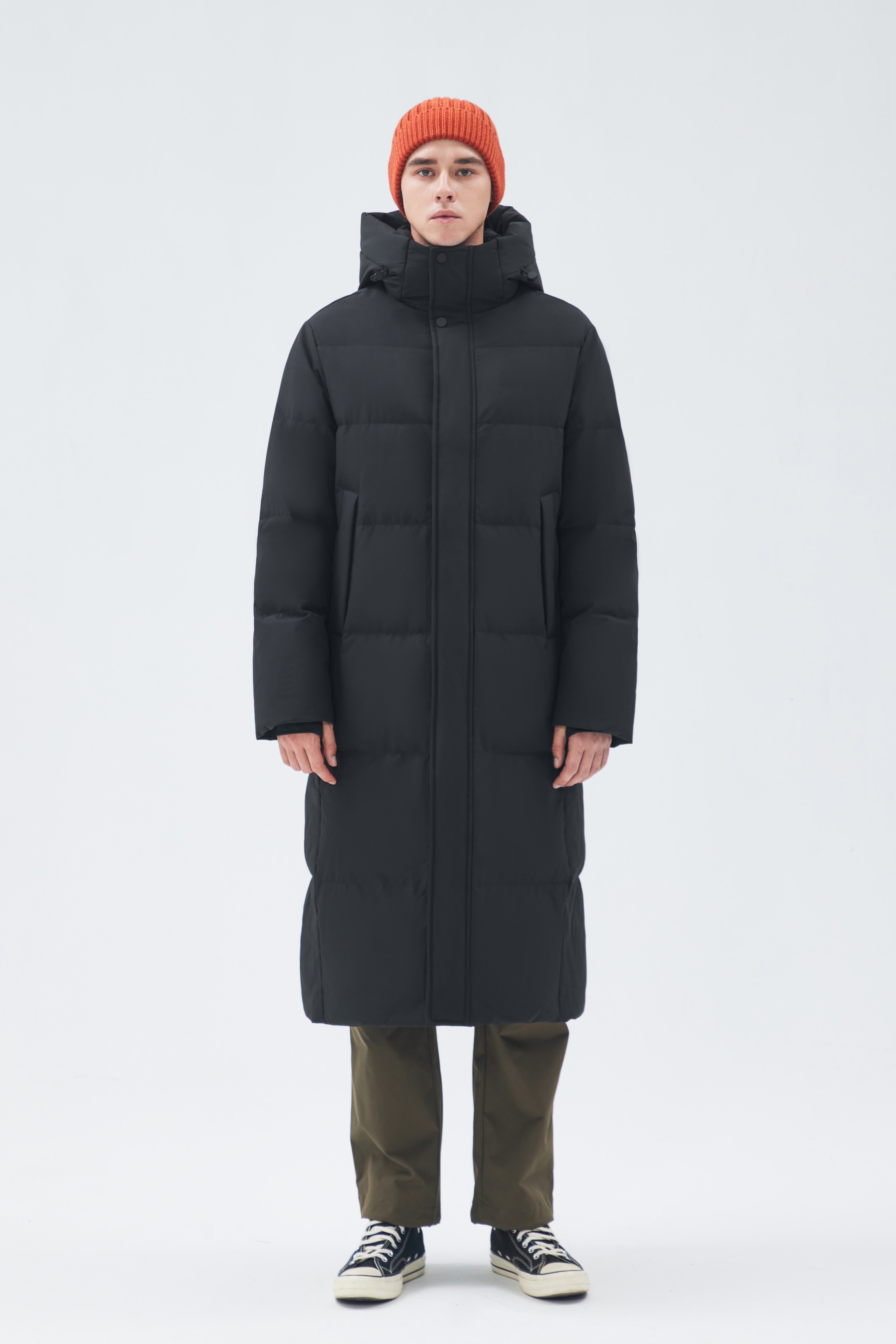 Long-Length Man Down Jacket